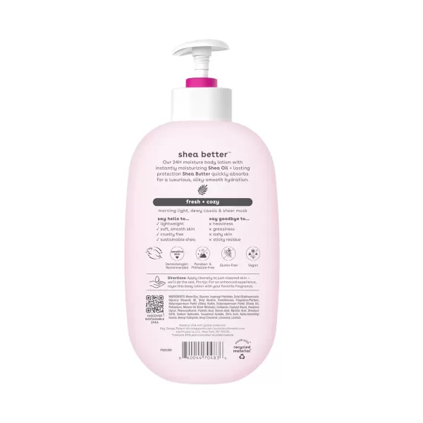 imageeos Shea Better Body Lotion Strawberry Dream 24Hour Moisture Skin Care Lightweight ampamp NonGreasy Made with Natural Shea Vegan 16 fl ozFresh  Cozy