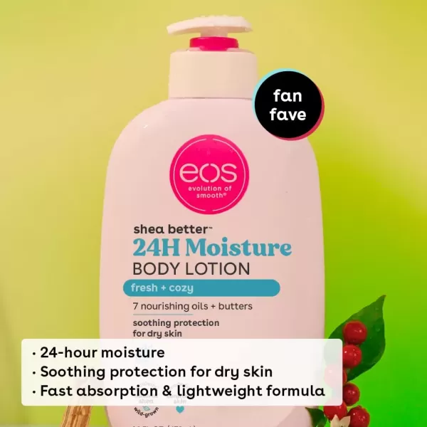 imageeos Shea Better Body Lotion Strawberry Dream 24Hour Moisture Skin Care Lightweight ampamp NonGreasy Made with Natural Shea Vegan 16 fl ozFresh  Cozy