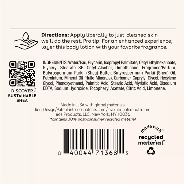 imageeos Shea Better Body Lotion Strawberry Dream 24Hour Moisture Skin Care Lightweight ampamp NonGreasy Made with Natural Shea Vegan 16 fl ozStrawberry Dream