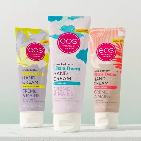 imageeos Shea Better Hand Cream  Coconut Natural Shea Butter Hand Lotion and Skin Care 24 Hour Hydration with Shea Butter ampamp Oil 25 oz Packaging May VarySamper