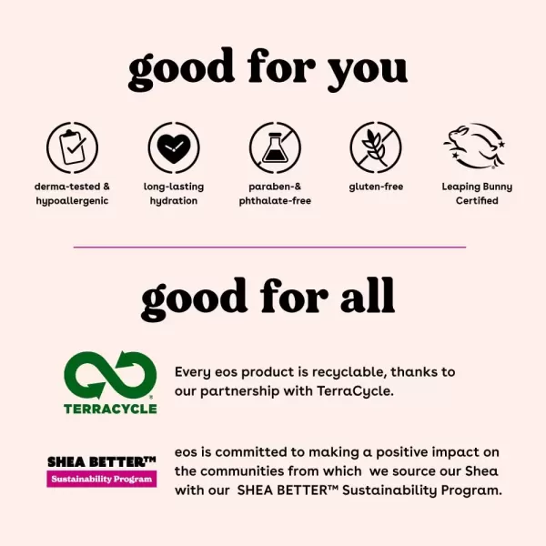 imageeos Shea Better Hand Cream  Coconut Natural Shea Butter Hand Lotion and Skin Care 24 Hour Hydration with Shea Butter ampamp Oil 25 oz Packaging May VaryPink Citrus