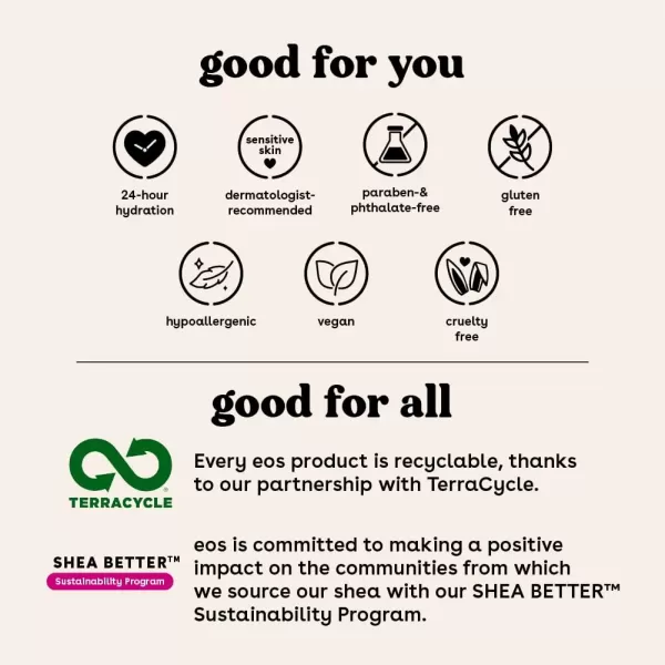 imageeos Shea Better Hand Cream  Coconut Natural Shea Butter Hand Lotion and Skin Care 24 Hour Hydration with Shea Butter ampamp Oil 25 oz Packaging May VaryCoconut