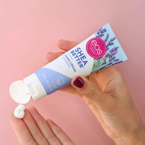 imageeos Shea Better Hand Cream  Coconut Natural Shea Butter Hand Lotion and Skin Care 24 Hour Hydration with Shea Butter ampamp Oil 25 oz Packaging May VaryLavender