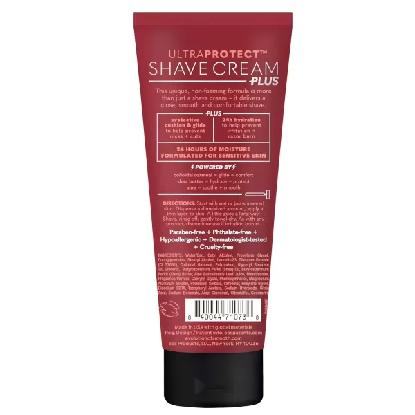 imageeos UltraProtect Mens Shave Cream Blue Surf 24Hour Hydration NonFoaming Formula 7 fl ozSensitive Fragrance Free