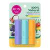 imageeos 100 Natural ampamp Organic Lip Balm Sticks Strawberry Sorbet Vanilla Bean Sweet Mint ampamp Pomegranate Raspberry Lip Care Products 014 oz 4PackAcai Blackberry  Fresh Coconut  Mango Nectar