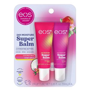 imageeos 24H Moisture Super Balm Minis Melon Magic LimitedEdition Lip Mask Variety Pack 0169 fl oz 3PackCoconut Milk  Honey Apple