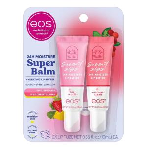 imageeos 24H Moisture Super Balm Minis Melon Magic LimitedEdition Lip Mask Variety Pack 0169 fl oz 3PackPink Lemonade  Wild Cherry Slushie