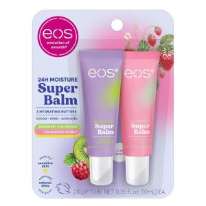 imageeos 24H Moisture Super Balm Minis Melon Magic LimitedEdition Lip Mask Variety Pack 0169 fl oz 3PackRaspberry Kiwi Splash  Strawberry Sorbet