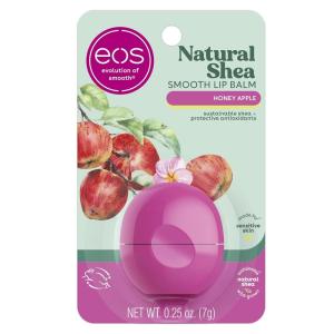 imageeos Natural Shea Lip Balm Honey Apple AllDay Moisture Made for Sensitive Skin Shea Lip Care Products 025 ozHoney Apple