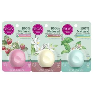 imageeos Natural Shea Lip Balm Honey Apple AllDay Moisture Made for Sensitive Skin Shea Lip Care Products 025 ozStrawberry Sorbet  Vanilla Bean  Sweet Mint