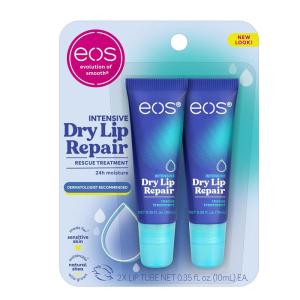 imageeos The Hero Lip Repair Extra Dry Lip Treatment 24HR Moisture Natural Strawberry Extract 035 fl oz 2 Count Pack of 1Natural strawberry