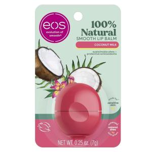 imageeos 100 Natural Lip Balm Coconut Milk AllDay Moisture Made for Sensitive Skin Lip Care Products 025 ozCoconut Milk