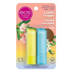 imageeos 100 Natural Lip Balm Coconut Milk AllDay Moisture Made for Sensitive Skin Lip Care Products 025 ozIsland Coconut  Vanilla Frappe