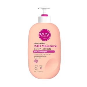 imageeos Shea Better Body Lotion Coconut Waters 24Hour Moisture Skin Care Lightweight ampamp NonGreasy Made with Natural Shea Vegan 16 fl ozPink Champagne