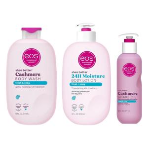 imageeos Shower Essentials Bundle Body Lotion Body Wash Shave Oil  Fresh ampamp Cozy