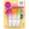 imageeos Flavor Lab Secret Menu Lip Balm Gift Set  Tropical Chiller LimitedEdition Moisturizing Hydrating Dry Lips Variety Pack 014 oz 4PackPink Paradise