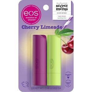 imageeos Flavor Lab Secret Menu Lip Balm Gift Set  Tropical Chiller LimitedEdition Moisturizing Hydrating Dry Lips Variety Pack 014 oz 4PackCherry Limeade