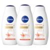imageNIVEA Coconut and Almond Milk Body Wash with Nourishing Serum Pack of 3 20 Fl Oz BottleAmber