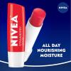 imageNIVEA Lip Balm Blackberry Flavored Tinted Lip Balm Stick with Shea Butter and Jojoba Oil 017 Oz Pack of 4Red