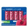 imageNIVEA Lip Balm Blackberry Flavored Tinted Lip Balm Stick with Shea Butter and Jojoba Oil 017 Oz Pack of 4Cherry