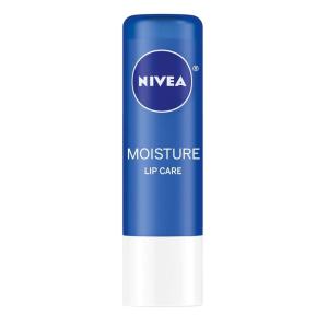 imageNIVEA Moisture Lip Care Lip Balm Stick with Shea Butter Jojoba Oil and Avocado Oil 017 Oz Pack of 4No Flavor
