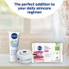 imageNIVEA 3in1 Caring Cleansing Wipes for Face and Eyes Effective as a Waterproof Makeup Remover Gentle Facial Cleanser for Dry and Sensitive Skin 25 CtAlmond