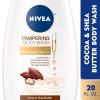 imageNIVEA Cocoa and Shea Butter Pampering Body Wash with Nourishing Serum 20 Fl Oz Bottle