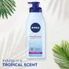 imageNIVEA Lightly Scented Breathable Body Lotion Body Lotion for Dry Skin Pack of Three 135 Fl Oz Pump BottlesTropical Breeze