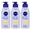 imageNIVEA Oil Infused Cherry Blossom and Jojoba Oil Body Lotion NonGreasy Cherry Blossom Scented Lotion Moisturizes for 24 Hours 169 Fl Oz Pump BottleAlmond Vanilla