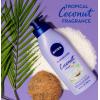imageNIVEA Oil Infused Cherry Blossom and Jojoba Oil Body Lotion NonGreasy Cherry Blossom Scented Lotion Moisturizes for 24 Hours 169 Fl Oz Pump BottleCoconut