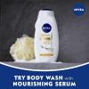 imageNIVEA Vanilla and Sweet Cream Pampering Body Wash with Nourishing Serum 20 Fl Oz BottleVanilla