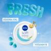 imageNivea Soft Refreshingly Moisturizing Face Body and Hand Cream 3 Pack of 68 Oz JarsFresh