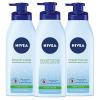 imageNIVEA Lightly Scented Breathable Body Lotion Body Lotion for Dry Skin Pack of Three 135 Fl Oz Pump BottlesFloral Fresh