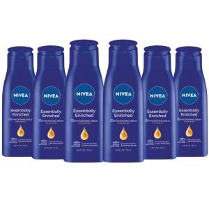 imageNIVEA Essentially Enriched Body Lotion for Dry Skin  Pack of 6 25 fl oz Travel Size Toiletries15 Fl Oz Pack of 1