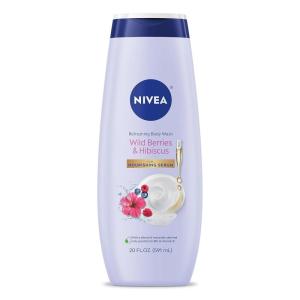 imageNIVEA Refreshing Wild Berries and Hibiscus Body Wash Scented Body Wash with Nourishing Serum PlantDerived Oils Essential Skin Lipids and Vitamins 20 Fl Oz BottleHibiscus