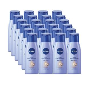 imageNIVEA Shea Nourish Body Lotion Dry Skin Lotion with Shea Butter 25 Fl Oz Travel Size Toiletries Pack of 245 Fl Oz Pack of 12