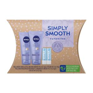 imageNIVEA Simply Smooth Gift Set NIVEA Hand Cream and NIVEA Smoothness Lip Balm Gift Box