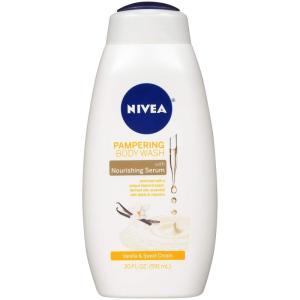 imageNIVEA Vanilla and Sweet Cream Pampering Body Wash with Nourishing Serum 20 Fl Oz BottleVanilla