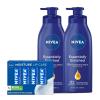 imageNIVEA Skin Care Set NIVEA Essentially Enriched Body Lotion for Dry Skin 169 Fl Oz Bottle Pack of 2  NIVEA Moisture Lip Care Lip Balm Set 017 Oz Stick Pack of 4