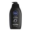 imageNIVEA Men Active Clean Body Wash with Natural Charcoal for Normal to Oily Skin 3in1 Charcoal Body Wash Face and Hair Draws Out Dirt and Impurities 169 Fl Oz Bottle Pack of 330 Fl Oz Pack of 1