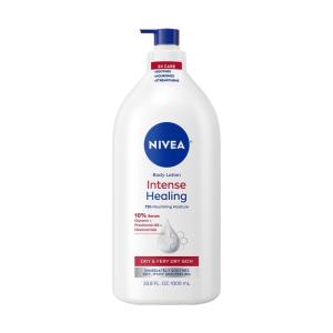 imageNIVEA Intense Healing Body Lotion for Very Dry Itchy Skin with Glycerin Provitamin B5 and Niacinamide 72Hour Body Moisturizer 338 Fl Oz Value Size Pump Bottle338 Fl Oz Pack of 1