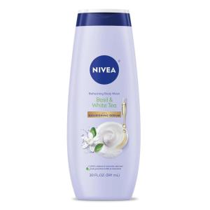 imageNIVEA Nourishing Shea Butter Body Wash 20 Fl Oz Bottle Refreshing White Peach and Jasmine Scented Body Wash 20 Fl Oz Bottle Skin Care Set with Provitamin B5 and Vitamin EBasil