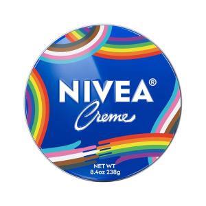 imageNIVEA Creme Face Hand and Body Moisturizer Cream LimitedEdition LGBTQ Pride Creme Tin Rich Body Cream for Dry Skin with Provitamin B5 FastAbsorbing and NonComedogenic 84 Oz TinRainbow Packaging