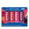 imageNIVEA Mango Lip Care Vegan Lip Balm Pack with Shea Butter Nourishing Oils and Vitamin C ampamp E 3in1 Moisturize Repair and Protect 017 Oz Stick Pack of 4Cherry  Strawberry  Watermelon  Blackberry