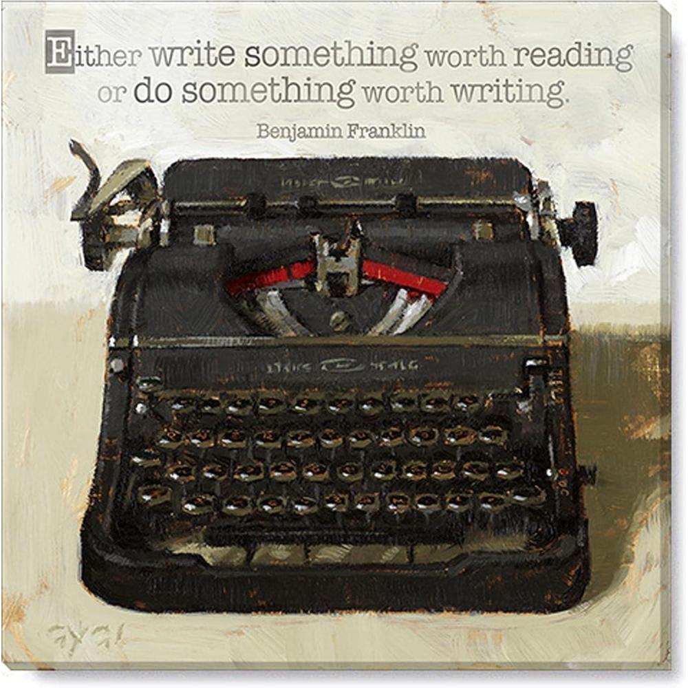 imageSullivans Darren Gygi Inspirational Typewriter Art  Wall Art Canvas Prints Wall Dcor Artwork 20quot L x20 W x1 H