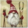 imageSullivans Darren Gygi Skier Gnome Museum Quality Giclee Print Gallery Wrapped Handcrafted in USA 9quot W x 9quot L Multicolored