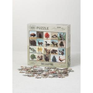 imageSullivans Darren Gygi Lodge Themed 500 Piece Jigsaw Puzzle for Adults and Kids 20quot W x 16quot H Multicolored Game Night