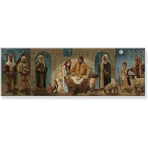 imageSullivans Darren Gygi Nativity Canvas Museum Quality Giclee Print Gallery Wrapped Handcrafted in USA 3quot H x 9quot L Multicolored9L x 3W