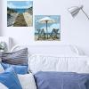imageSullivans Darren Gygi Beach Chairs Canvas Museum Quality Giclee Print Gallery Wrapped Handcrafted in USA 9quot W x 9quot L Blue9W