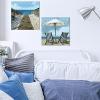 imageSullivans Darren Gygi Beach Path Canvas Museum Quality Giclee Print Gallery Wrapped Handcrafted in USA 5quot W x 5quot L Brown ampamp Blue